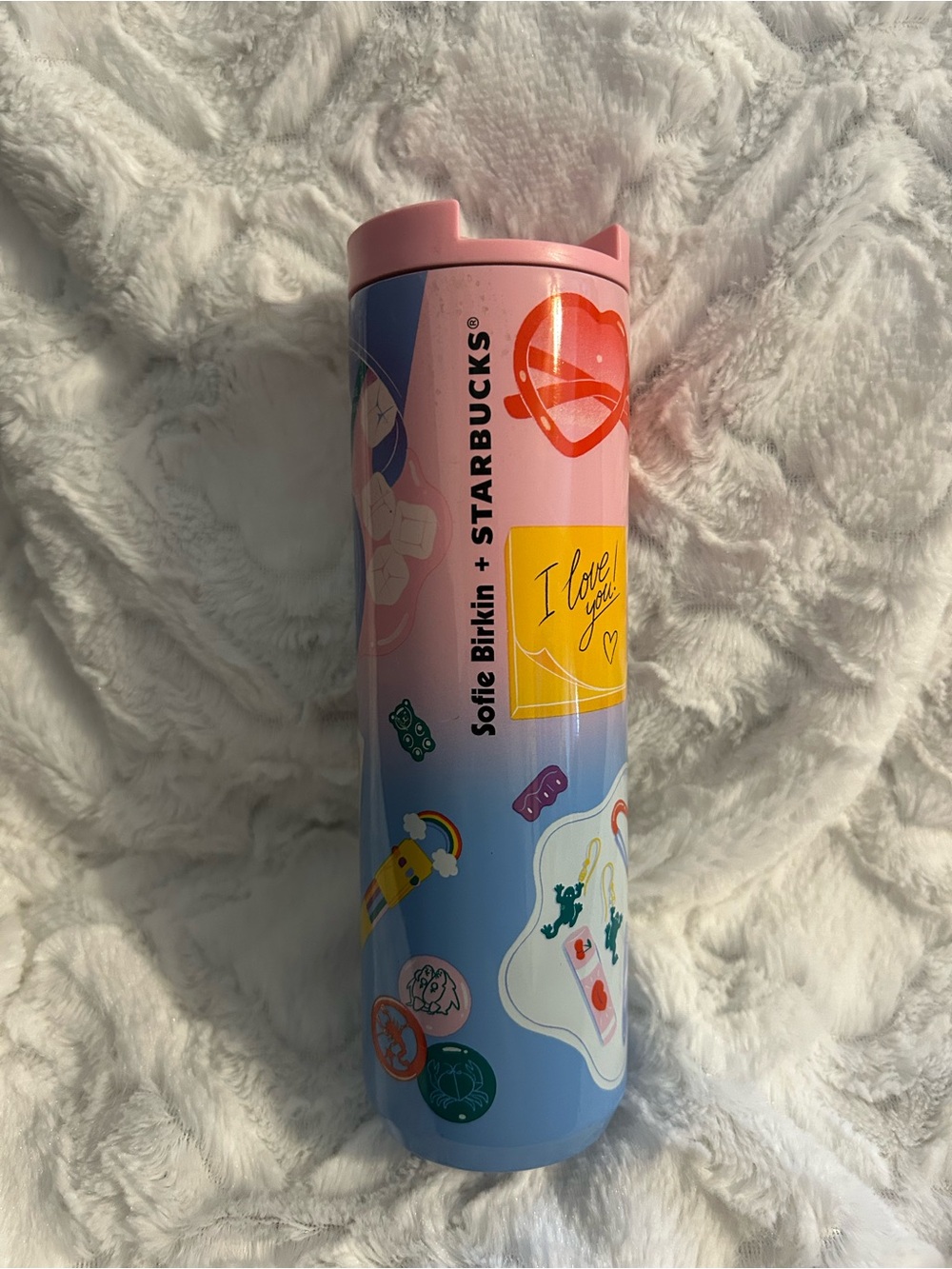 Starbucks Sofie Birkin Pink & Blue Pride Travel Tumbler